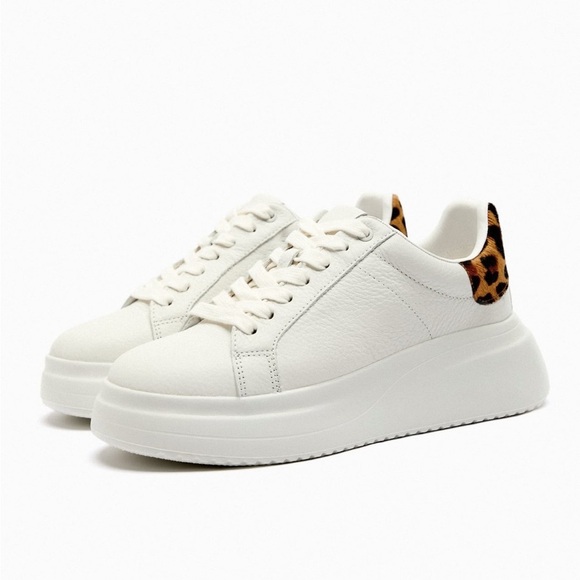 Zara Shoes - NWT Zara MULTI-PIECE LEATHER SNEAKERS